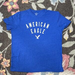 American Eagle Outfitters Royal Blue Soft Classic Fit Tee